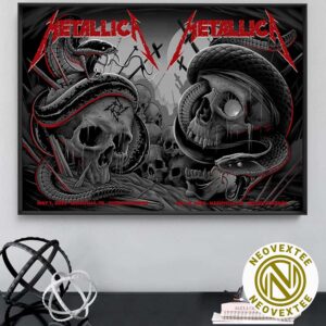 Metallica Full Show Poster M72 Nashville TN Art By Maxx242 At Nissan Stadium On No Repeat Weekend May 1 And May 3 2025 Home Decor Poster Canvas