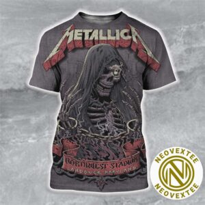 Metallica M72 Landover Washington DC Poster Show In Landover Maryland At Northwest Stadium On May 28 2025 Created By Cisco Rivera All Over Print Shirt