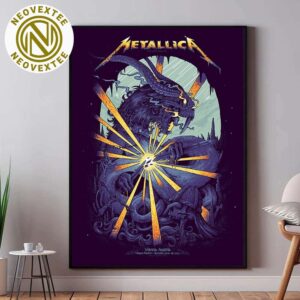 Metallica M72 Vienna Tonight Poster Racino Rocks at Racino Ebreichsdorf In Vienna Austria On June 1st 2024 Home Decor Poster Canvas