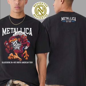 Metallica M72 Virginia Tech Event Tee Blacksburg Virginia M72 North America Tour 2025 On May 7 At Lane Stadium Two Sided Print Classic T-Shirt