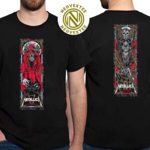 Metallica Munich Germany Full Show Combine Poster At Olympiastadion On May 24th And 26th M72 World Tour 2024 Two Sided Print T-Shirt