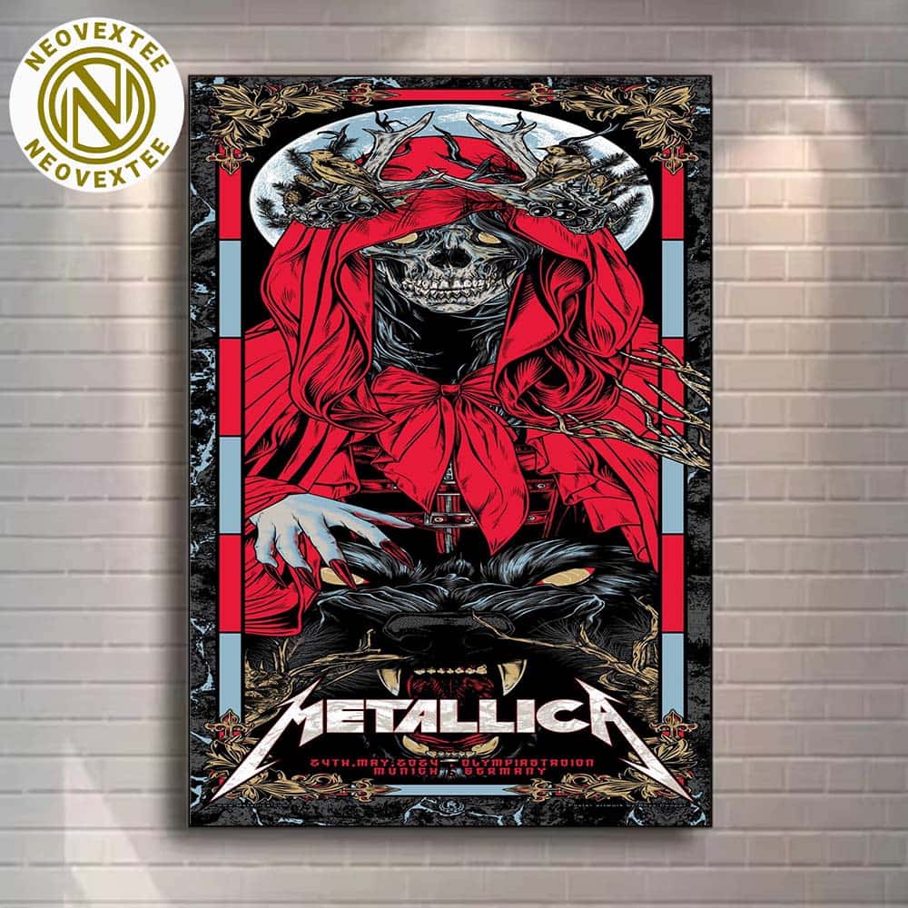 Metallica Munich Germany Night 1 Music Poster At Olympiastadion On May 24th M72 World Tour 2024 Home Decor Poster Canvas Metallica Munich Germany Night 1 Music Poster At Olympiastadion On May 24th M72 World Tour 2024 Home Decor Poster Canvas