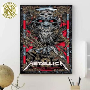 Metallica Munich Germany Night 2 Concert Poster On May 26th M72 World Tour 2024 At Olympiastadion Wall Decor Poster Canvas