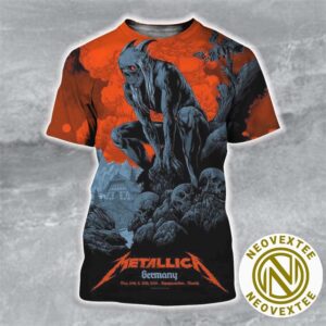 Metallica Munich Germany Pop Up Shop Poster At Olympiastadion In Munich DE On May 24th And 26th M72 World Tour 2024 All Over Print Shirt