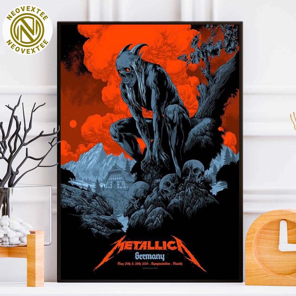 Metallica Munich Germany Pop Up Shop Poster At Olympiastadion In Munich DE On May 24th And 26th M72 World Tour 2024 Home Decor Poster Canvas Metallica Munich Germany Pop Up Shop Poster At Olympiastadion In Munich DE On May 24th And 26th M72 World Tour 2024 Home Decor Poster Canvas