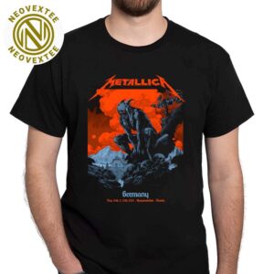 Metallica Munich Germany Pop Up Shop Poster At Olympiastadion In Munich DE On May 24th And 26th M72 World Tour 2024 Unisex T-Shirt