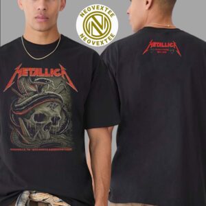 Metallica Night 1 Exclusive Tee M72 Nashville TN At Nissan Stadium On No Repeat Weekend May 1st Tour 2025 Two Sided Print Unisex T-Shirt