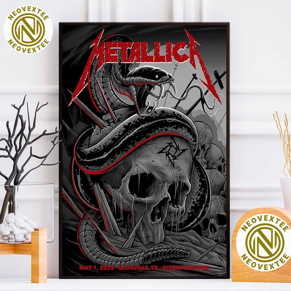 Metallica Night 1 Poster M72 Nashville TN Art By Maxx242 At Nissan Stadium On No Repeat Weekend May 1st Tour 2025 Home Decor Poster Canvas Metallica Night 1 Poster M72 Nashville TN Art By Maxx242 At Nissan Stadium On No Repeat Weekend May 1st Tour 2025 Home Decor Poster Canvas