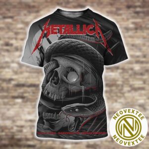 Metallica Night 2 Music Poster M72 Nashville TN Art By Maxx242 At Nissan Stadium On No Repeat Weekend May 3 2025 All Over Print Shirt