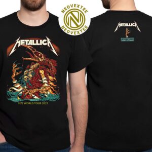 Metallica Pop-Up Shop Merchandise Tee M72 Virginia Tech At Lane Stadium In Blacksburg Virginia On May 7 M72 North America Tour 2025 Two Sided Print Unisex T-Shirt