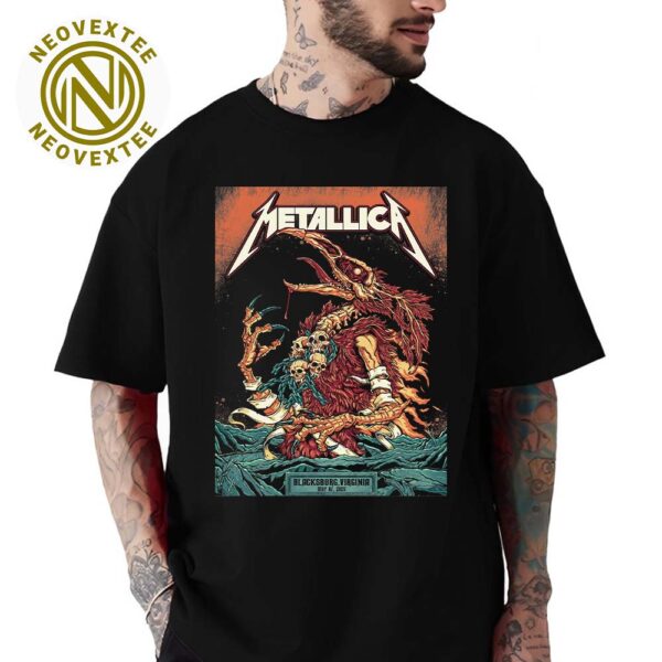 Metallica Pop-Up Shop Poster M72 VirginiaTech At Lane Stadium In Blacksburg Virginia On May 7 M72 North America Tour 2025 Classic T-Shirt
