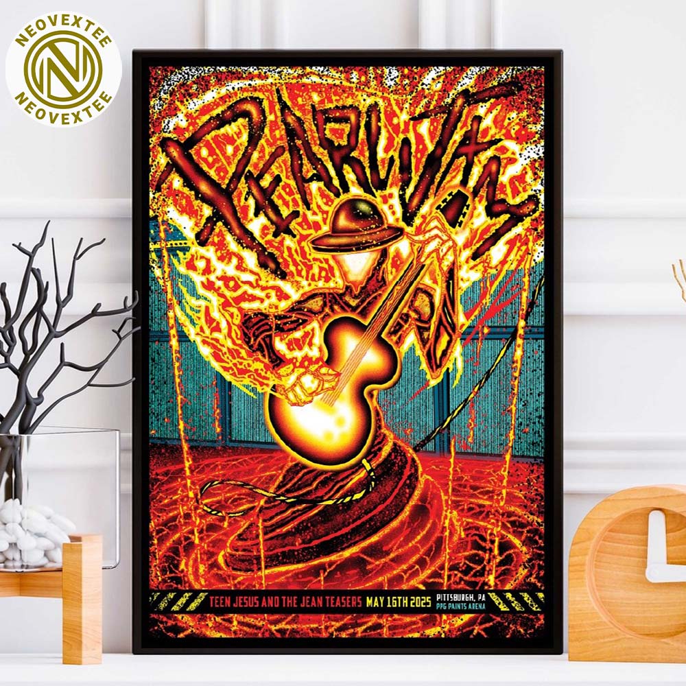 Pearl Jam Night 1 Pittsburgh Pennsylvania Event Poster On May 16th Dark Matter Tour 2025 Art By Brad Klausen At PPG Paints Arena Home Decor Poster Canvas Pearl Jam Night 1 Pittsburgh Pennsylvania Event Poster On May 16th Dark Matter Tour 2025 Art By Brad Klausen At PPG Paints Arena Home Decor Poster Canvas