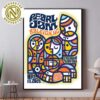 Pearl Jam Night 1 Pittsburgh Pennsylvania Event Poster On May 16th Dark Matter Tour 2025 Art By Brad Klausen At PPG Paints Arena Home Decor Poster Canvas