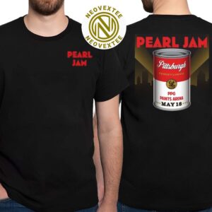 Pearl Jam Night 2 Pittsburgh Pennsylvania Event Tee On May 18th Dark Matter Tour 2025 At PPG Paints Arena Two Sided Print Unisex T-Shirt