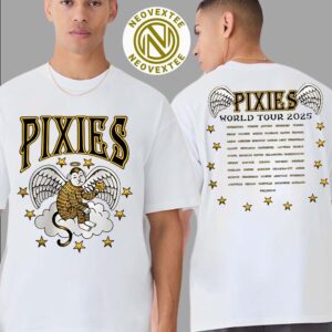 Pixies Cloud Monkey Exclusive Tee World Tour 2025 Two Sided Womens T-Shirt