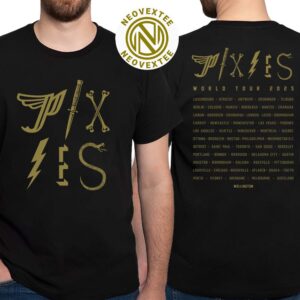 Pixies Merch Glyphs Tee World Tour 2025 Two Sided Classic T-Shirt