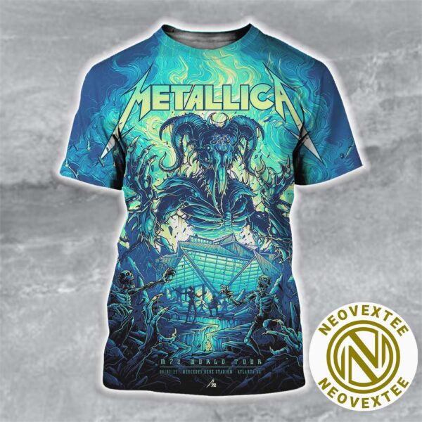 Metallica Atlanta Georgia Pop-Up Shop Merch Poster For M72 ATL At Mercedes-Benz Stadium On June 3 M72 Tour 2025 All Over Print Shirt