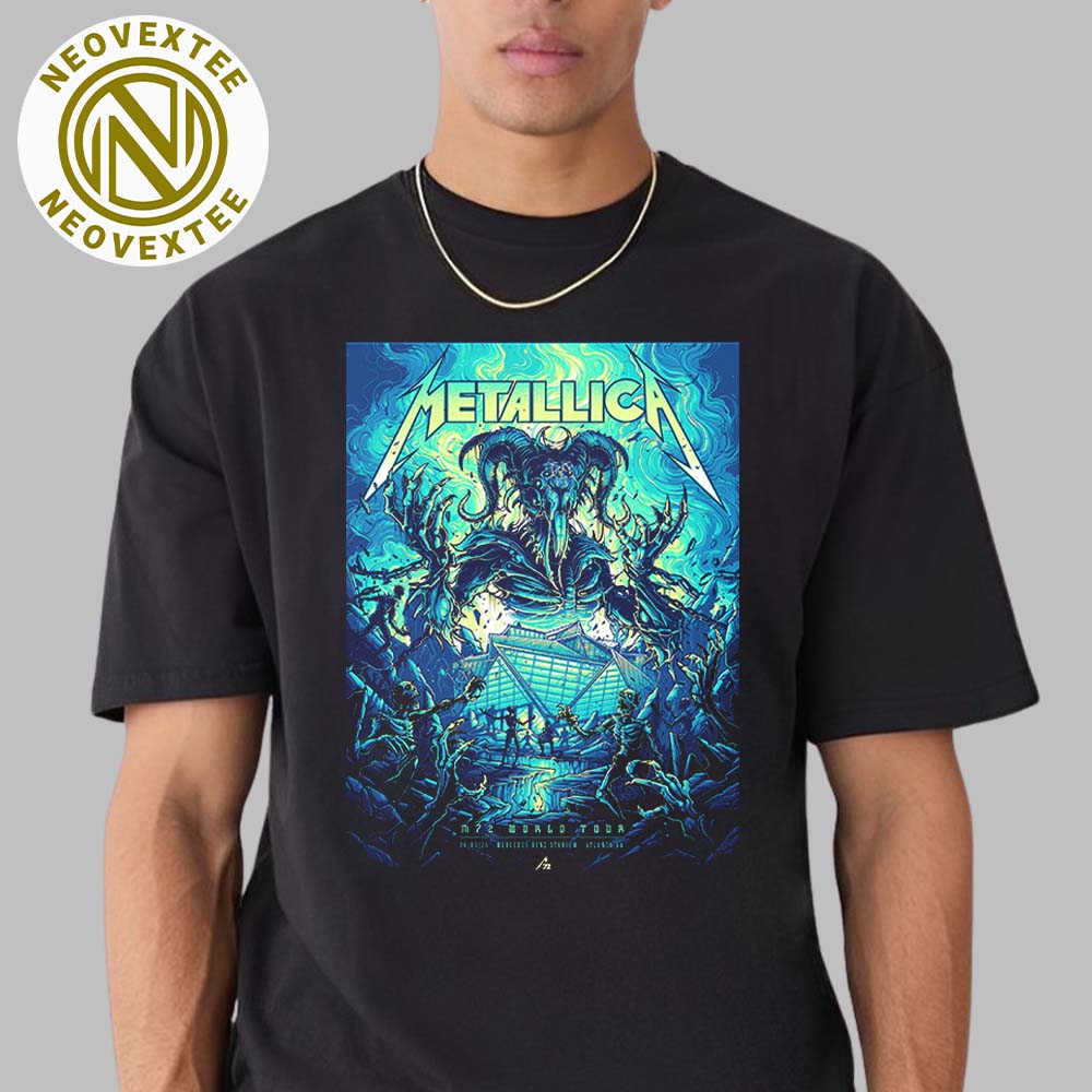 Metallica Atlanta Georgia Pop-Up Shop Merch Poster For M72 ATL At Mercedes-Benz Stadium On June 3 M72 Tour 2025 Classic T-Shirt Metallica Atlanta Georgia Pop-Up Shop Merch Poster For M72 ATL At Mercedes-Benz Stadium On June 3 M72 Tour 2025 Classic T-Shirt