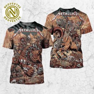 Metallica Full Show Poster For Two Night For M72 Denver Colorado On June 27 And 29 In Empower Field at Mile High Stadium M72 North American Tour 2025 3D Shirt