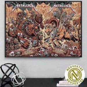 Metallica Full Show Poster For Two Night For M72 Denver Colorado On June 27 And 29 In Empower Field at Mile High Stadium M72 North American Tour 2025 Home Decor Poster Canvas