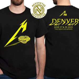 Metallica M Empower Field At Mile High Stadium On June 27 And 29 M72 Denver Colorado Two Night No Repeats Tour 2025 Vintage T-Shirt