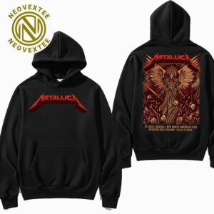 Metallica M72 ATL Concert Hoodie Dave Quiggle At Mercedes-Benz Stadium On June 3 Tour 2025 Atlanta Georgia Two Sided Hoodie T-Shirt