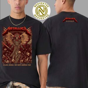 Metallica M72 ATL Exclusive Tee Dave Quiggle At Mercedes-Benz Stadium On June 3 Tour 2025 Atlanta Georgia Two Sided Print Unisex T-Shirt