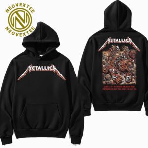 Metallica M72 Denver Night 1 Merch Hoodie On June 27 Denver Colorado In Empower Field at Mile High Stadium M72 North American Tour 2025 Merchandise T-Shirt Hoodie