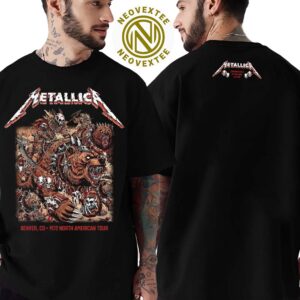 Metallica M72 Denver Night 1 Merchandise Tee On June 27 Denver Colorado In Empower Field at Mile High Stadium M72 North American Tour 2025 Exclusive Vintage T-Shirt