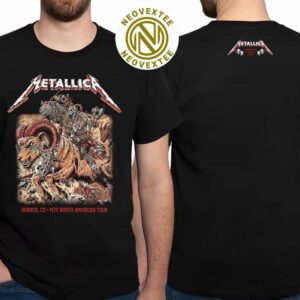 Metallica M72 Denver Night 2 Merchandise Tee On June 29 Denver Colorado In Empower Field at Mile High Stadium M72 North American Tour 2025 Exclusive Unisex T-Shirt