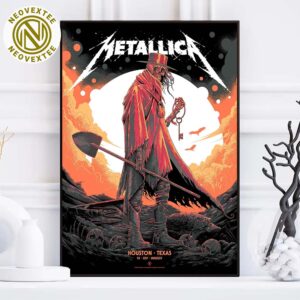 Metallica M72 Houston Pop-Up Shop Poster For Houston Texas On June 14th World Tour 2025 Art By Luke Preece Home Decor Poster Canvas