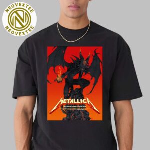 Metallica M72 North American Tour 2025 Pop-Up Shop Poster M72 Santa Clara On June 20 And 22 In Santa Clara California At Levis Stadium Unisex T-Shirt