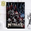 Metallica M72 North American Tour 2025 Pop-Up Shop Poster M72 Santa Clara On June 20 And 22 In Santa Clara California At Levis Stadium Home Decor Poster Canvas