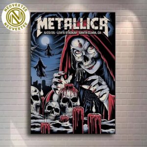 Metallica M72 Santa Clara Night 2 Show Poster On June 22 In Santa Clara California At Levis Stadium M72 North American Tour 2025 Home Decor Poster Canvas