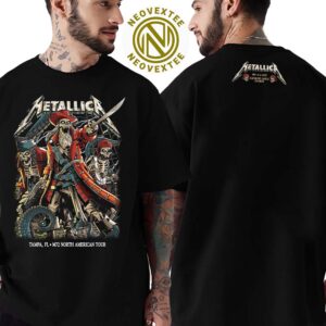 Metallica Night 1 Tampa FL Merchandise Tee Tonight At Raymond James Stadium M72 Tampa On June 6 World Tour 2025 Two Sided Print T-Shirt