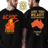 ACDC PWR UP Event Tee Tour July 20 2025 In Imola Italy Autodromo Internazionale Enzo E Dino Frerrari Black Two Sided Print Unisex T-Shirt