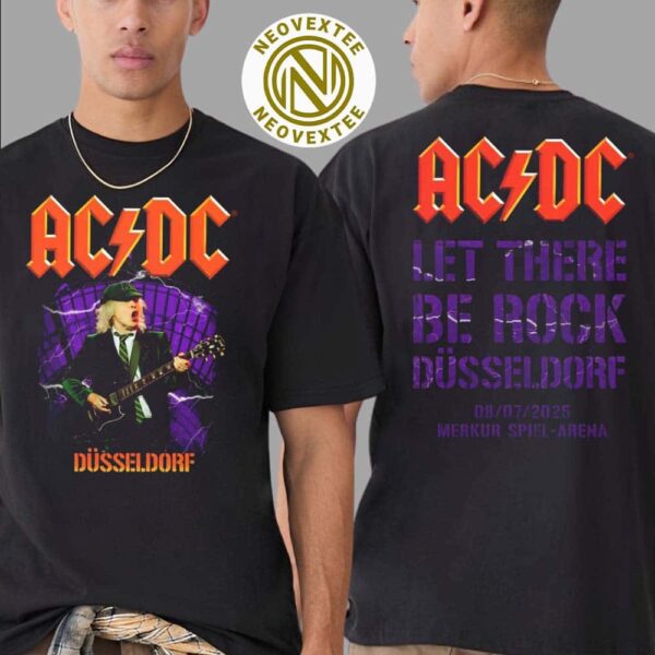 ACDC Dusseldorf Germany PWR UP Tour 2025 Let There Be Rock Dusseldorf Exclusive Tee At Merkur Spiel-Arena On July 8 2025 Unisex T-Shirt