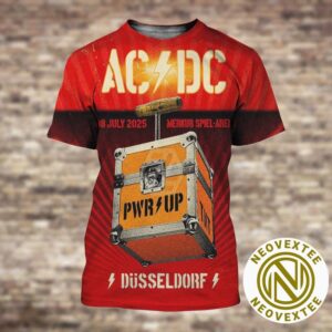 ACDC Dusseldorf  On July 8 PWR UP Tour 2025 Show Poster In Dusseldorf Germany At Merkur Spiel-Arena All Over Print Shirt