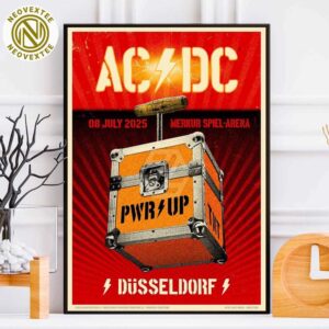ACDC Dusseldorf  On July 8 PWR UP Tour 2025 Show Poster In Dusseldorf Germany At Merkur Spiel-Arena Home Decor Poster Canvas