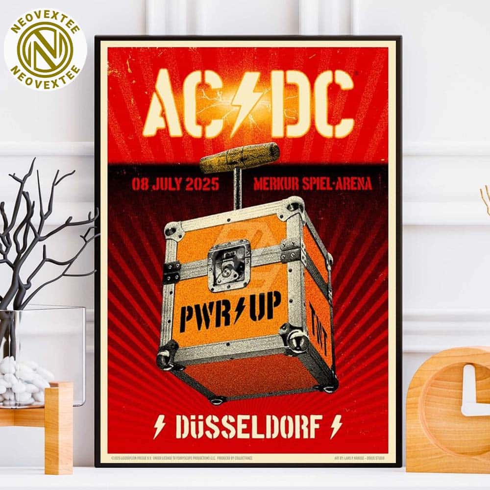 ACDC Dusseldorf On July 8 PWR UP Tour 2025 Show Poster In Dusseldorf Germany At Merkur Spiel-Arena Home Decor Poster Canvas ACDC Dusseldorf On July 8 PWR UP Tour 2025 Show Poster In Dusseldorf Germany At Merkur Spiel-Arena Home Decor Poster Canvas