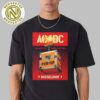ACDC Prague Czech Republic 2025 Concert Poster At Letnany Airport On June 26 PWR Up Europe 2025 Tour Unisex T-Shirt