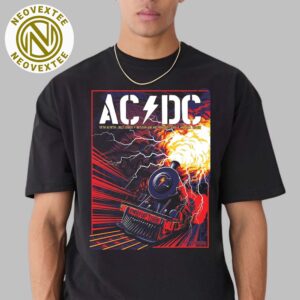 ACDC Madrid PWR Up Tour 2025 Concert Poster In Madrid Spain At Riyadh Air Metropolitano On July 12th And 16th 2025 Classic T-Shirt