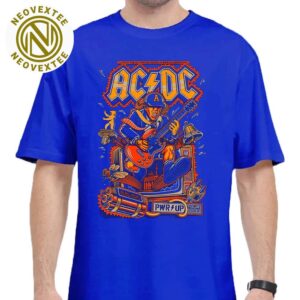 ACDC PWR Up Tour 2025 Berlin Germany Concert Poster Live At The Olympiastadion On June 30 2025 Blue Unisex T-Shirt
