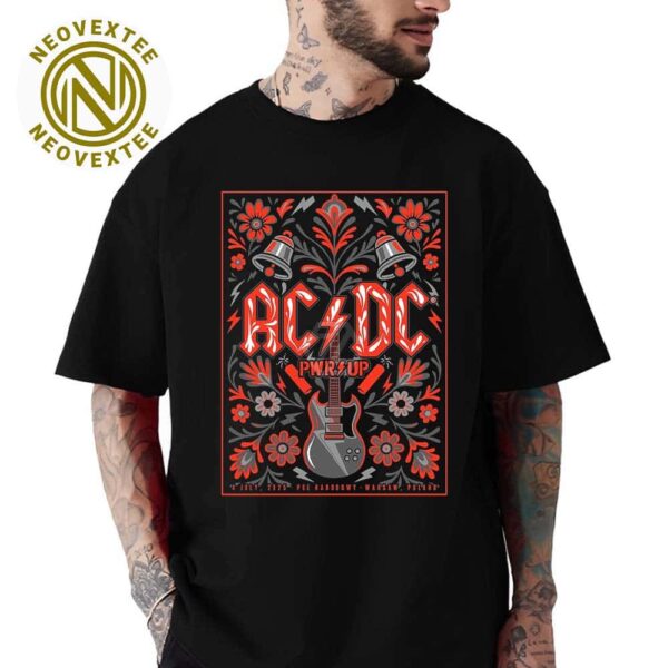 ACDC PWR Up Warsaw Polska 2025 Concert Poster At PGE Narodowy On July 4 2025 Classic T-Shirt