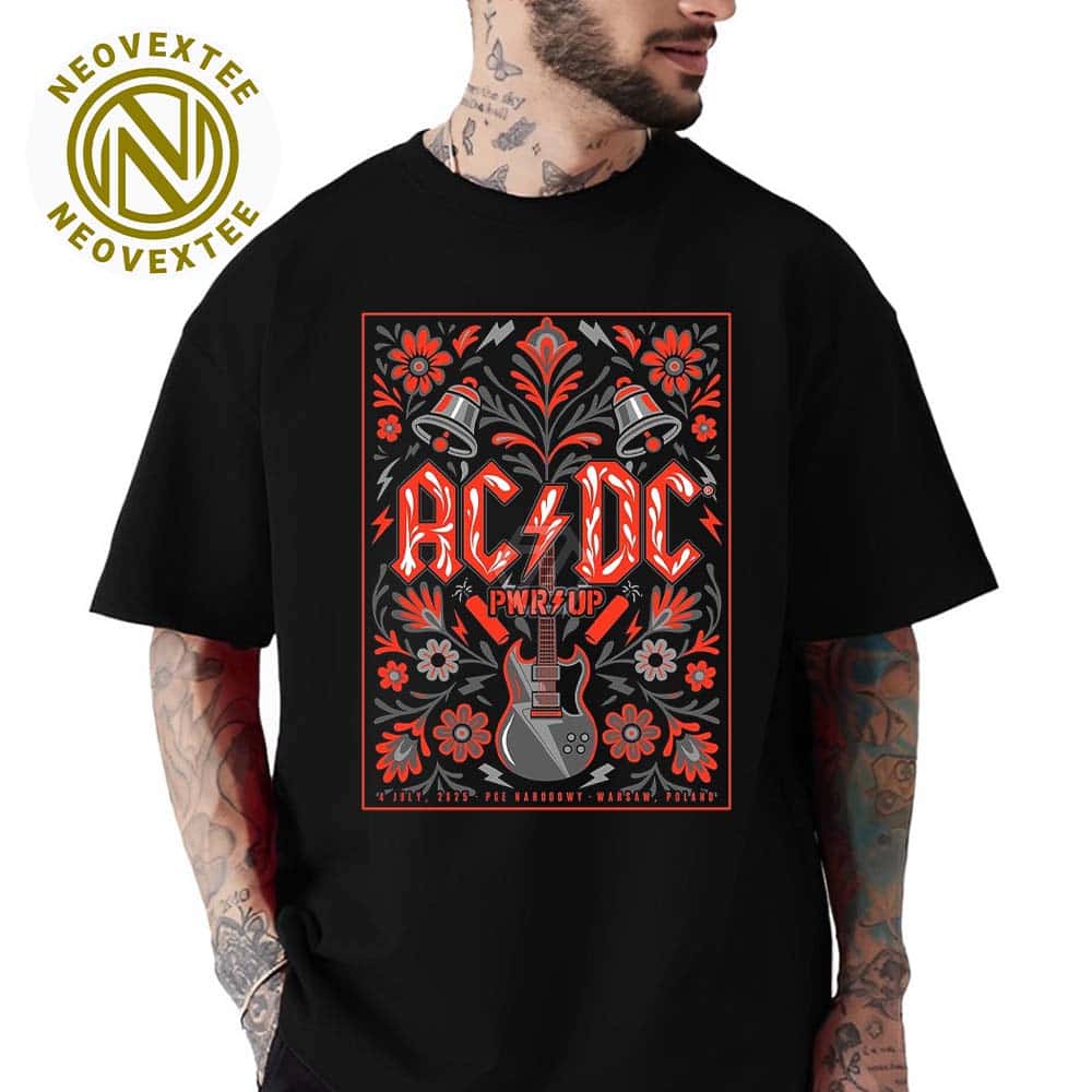 ACDC PWR Up Warsaw Polska 2025 Concert Poster At PGE Narodowy On July 4 2025 Classic T-Shirt ACDC PWR Up Warsaw Polska 2025 Concert Poster At PGE Narodowy On July 4 2025 Classic T-Shirt