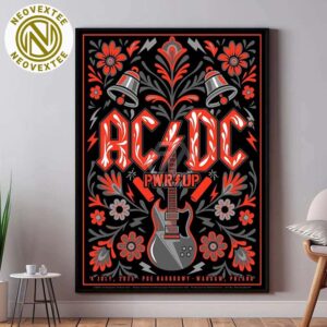 ACDC PWR Up Warsaw Polska 2025 Concert Poster At PGE Narodowy On July 4 2025 Home Decor Poster Canvas