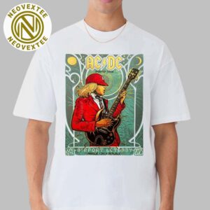 ACDC Prague Czech Republic 2025 Concert Poster At Letnany Airport On June 26 PWR Up Europe 2025 Tour Unisex T-Shirt