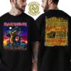 Iron Maiden Run For Your Lives 2025 Tour Dublin Ireland Exclusive Tee At Malahide Castle On June 25 2025 Two Sided Black T-Shirt
