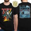 Judas Priest Shield of Pain Tour 2025 Merchandise With Tour Dates List Two Sided Print Black T-Shirt