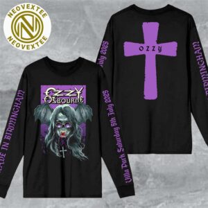 Ozzy Bat Ozzy Osbourne Villa Park Birmingham Merch Tee On July 5 Back To The Beginning 2025 Black Unisex Longsleeve T-Shirt
